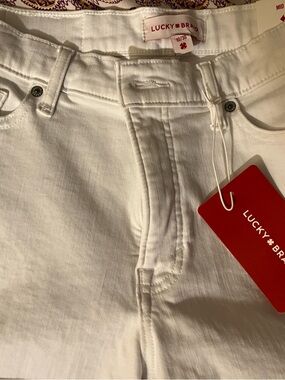 Lucky Brand White Denim Jean shorts Stretch, new